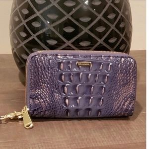 Brahmin Zora Wallet Washed Indigo EUC